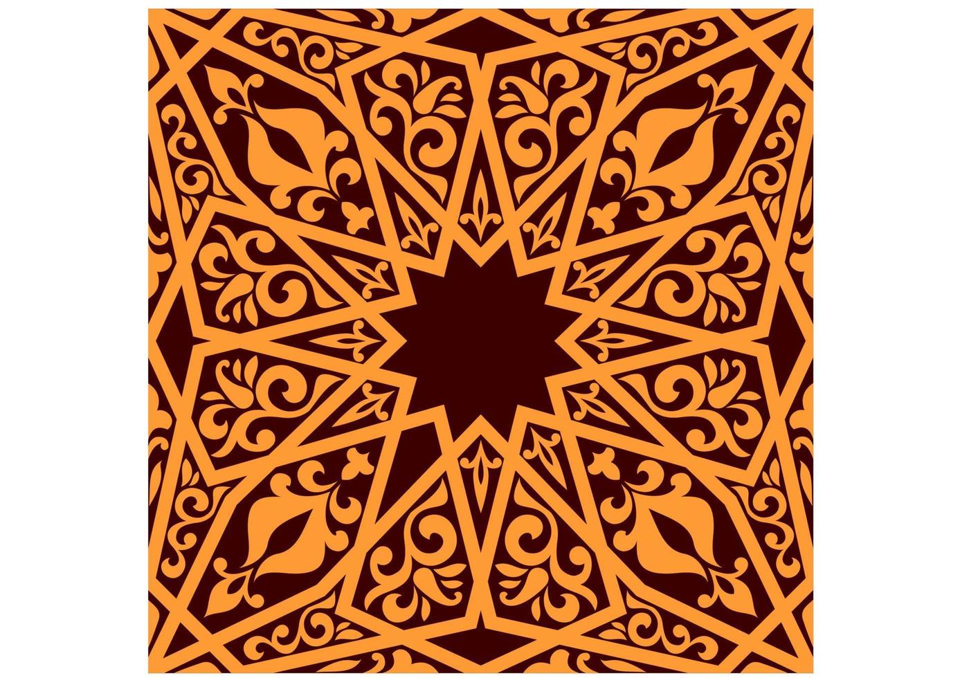 Arabisch naadloos patroon met meetkundig elementen vector