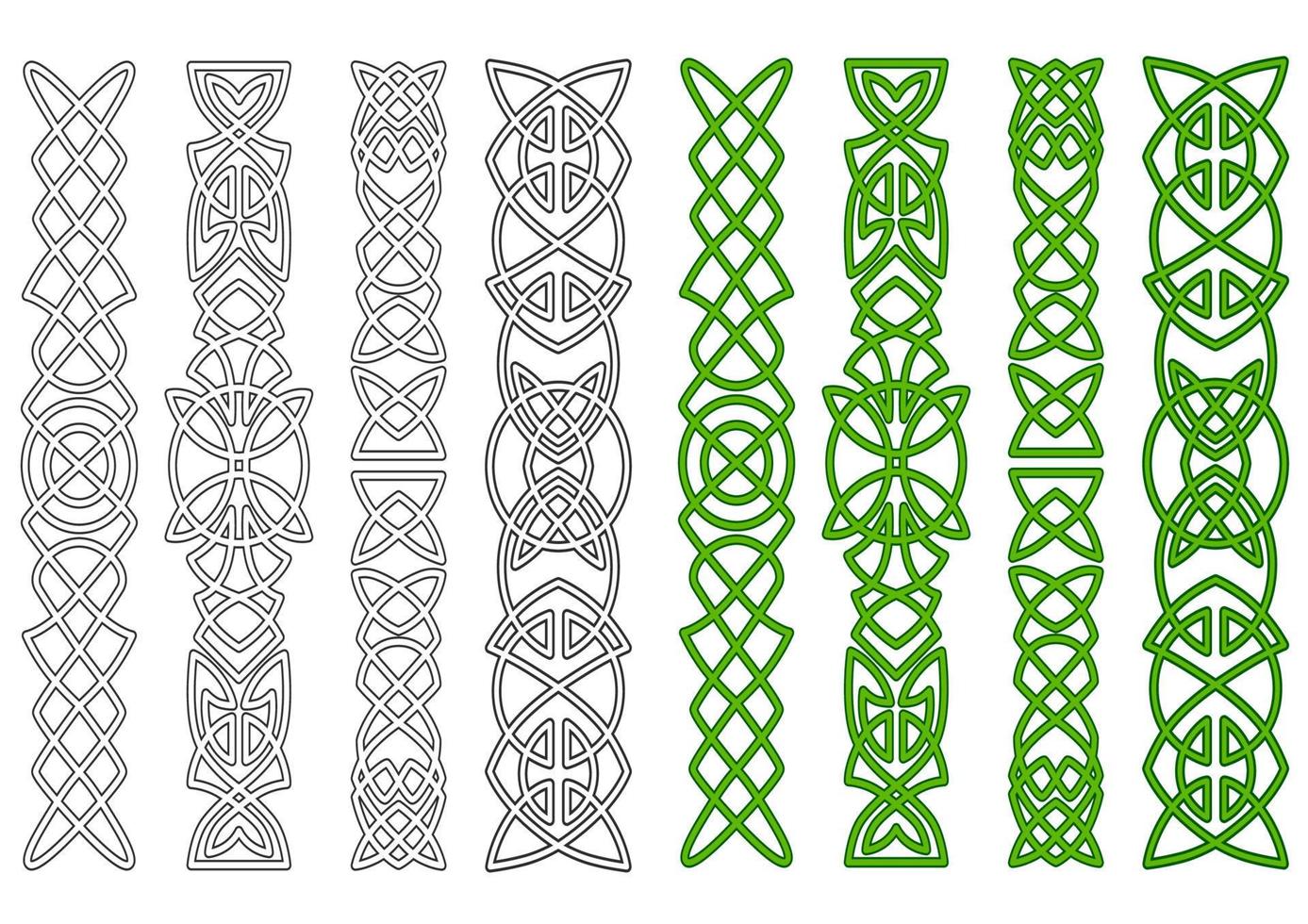 keltisch ornamenten en elementen vector