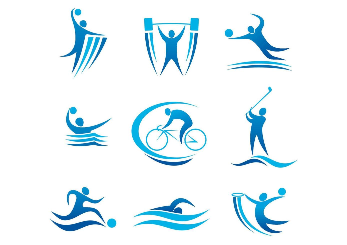 sport symbolen en pictogrammen vector