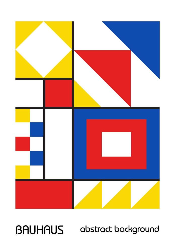 minimale vintage 20s geometrisch ontwerp posters, kunst aan de muur, sjabloon, lay-out met primitieve vormen elementen. Bauhaus retro patroon achtergrond, vector abstracte cirkel, driehoek en vierkante lijntekeningen.