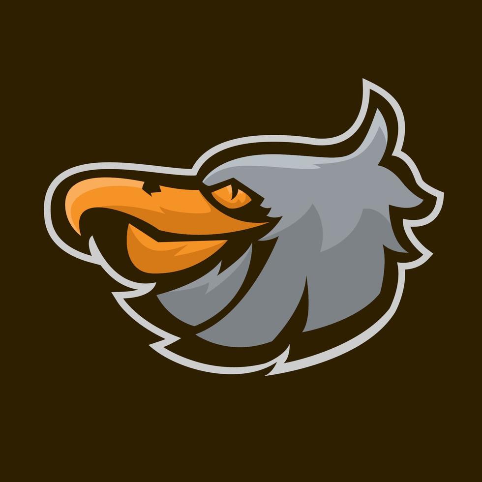 logo e-sport adelaar vector