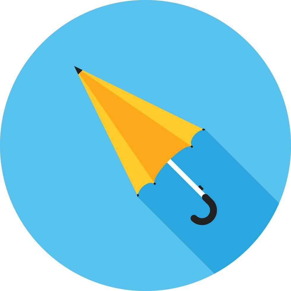 paraplu vlak lang schaduw icoon vector