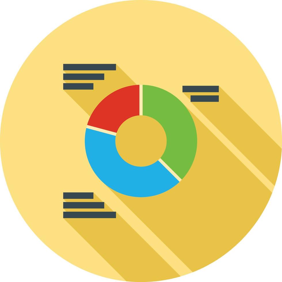 gemarkeerd tabel vlak lang schaduw icoon vector