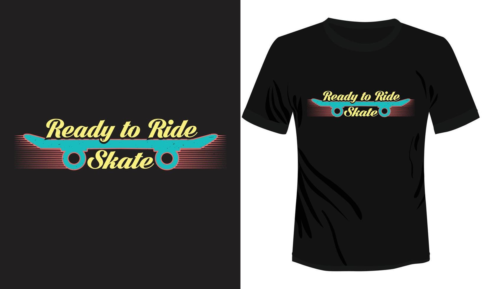 klaar naar rijden vleet t-shirt ontwerp vector