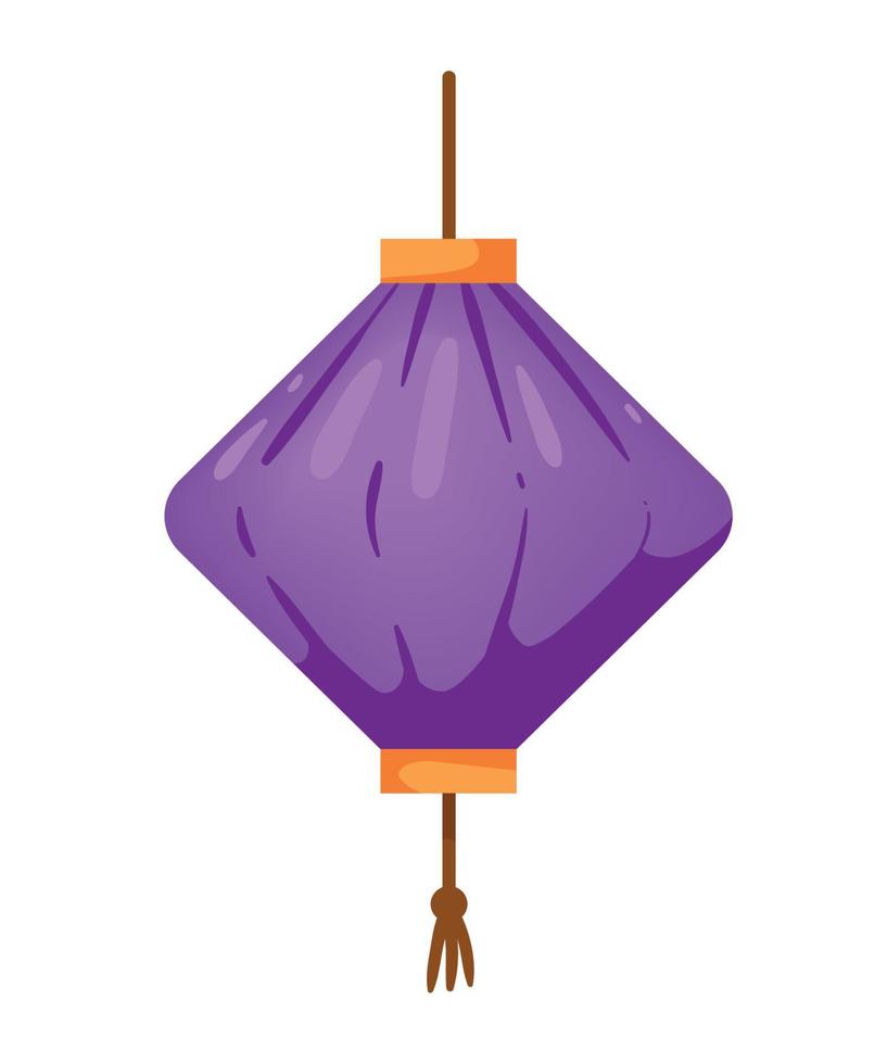 Purper midden herfst lamp vector