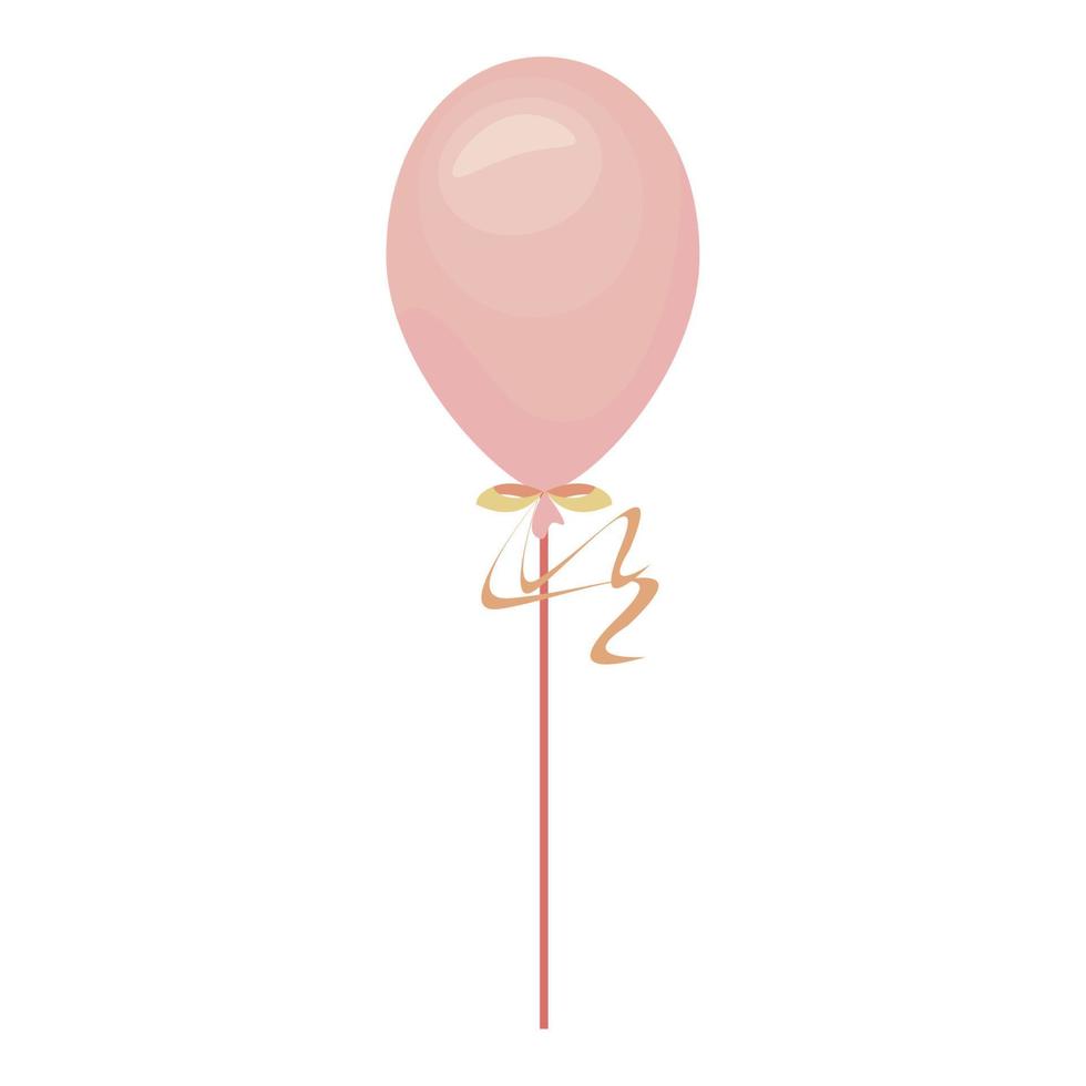 roze ballon helium decoratief vector