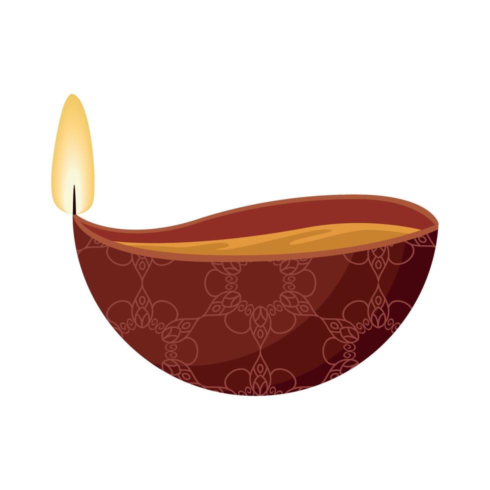 diwali houten lamp decoratief vector