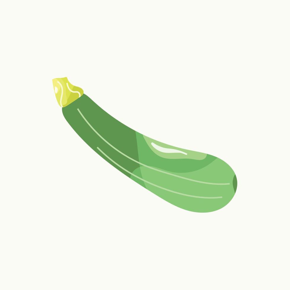 vector illustratie van groen courgette