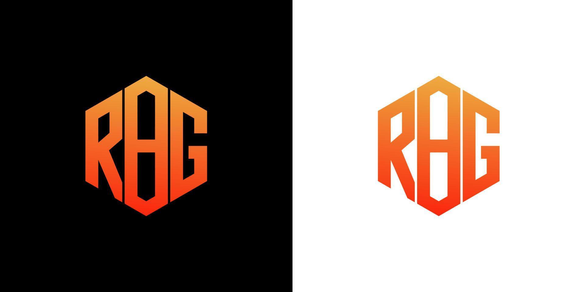 rbg brief logo ontwerp veelhoek monogram vector pictogrammalplaatje