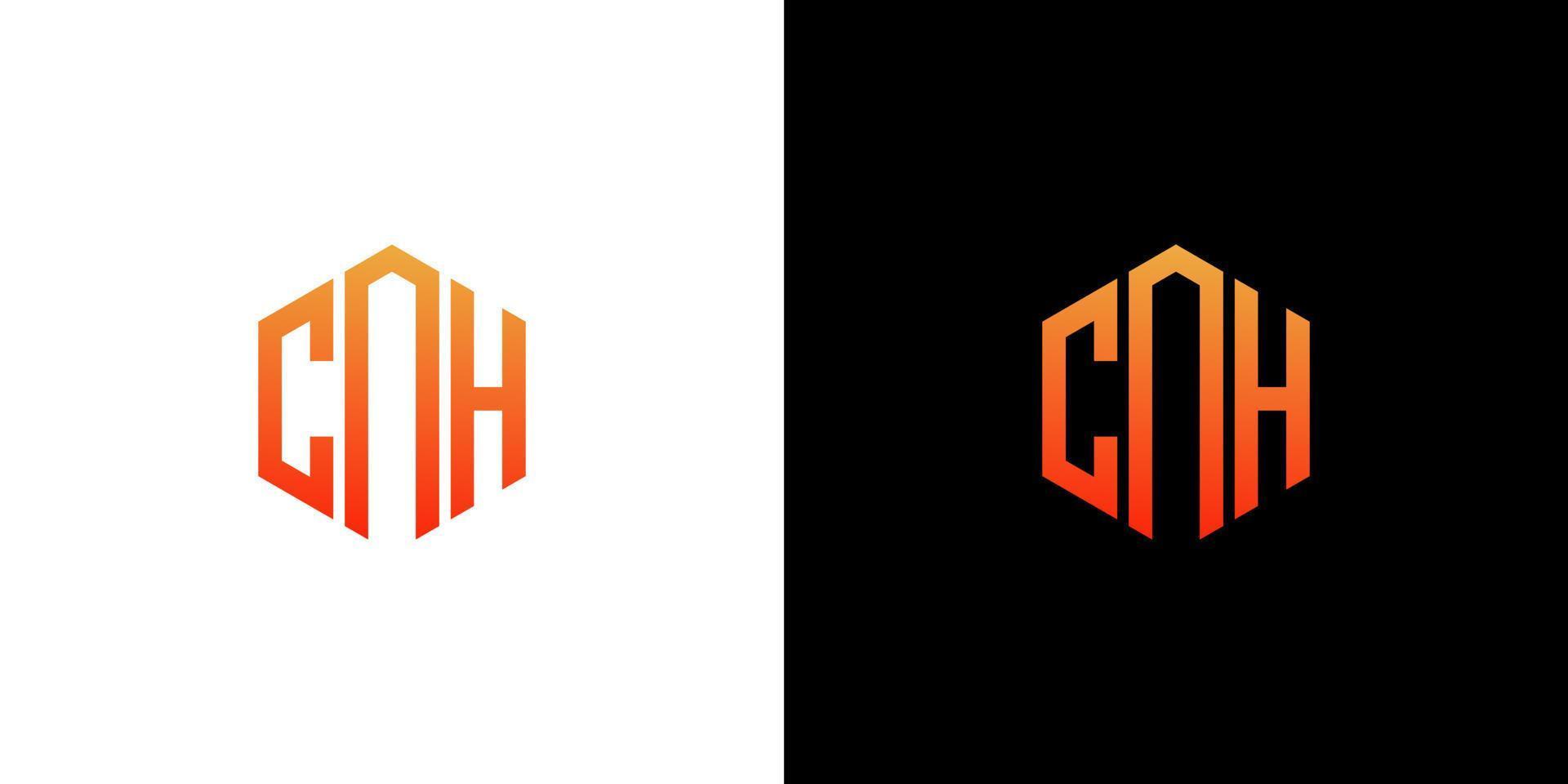 cnh brief logo ontwerp veelhoek monogram vector pictogrammalplaatje