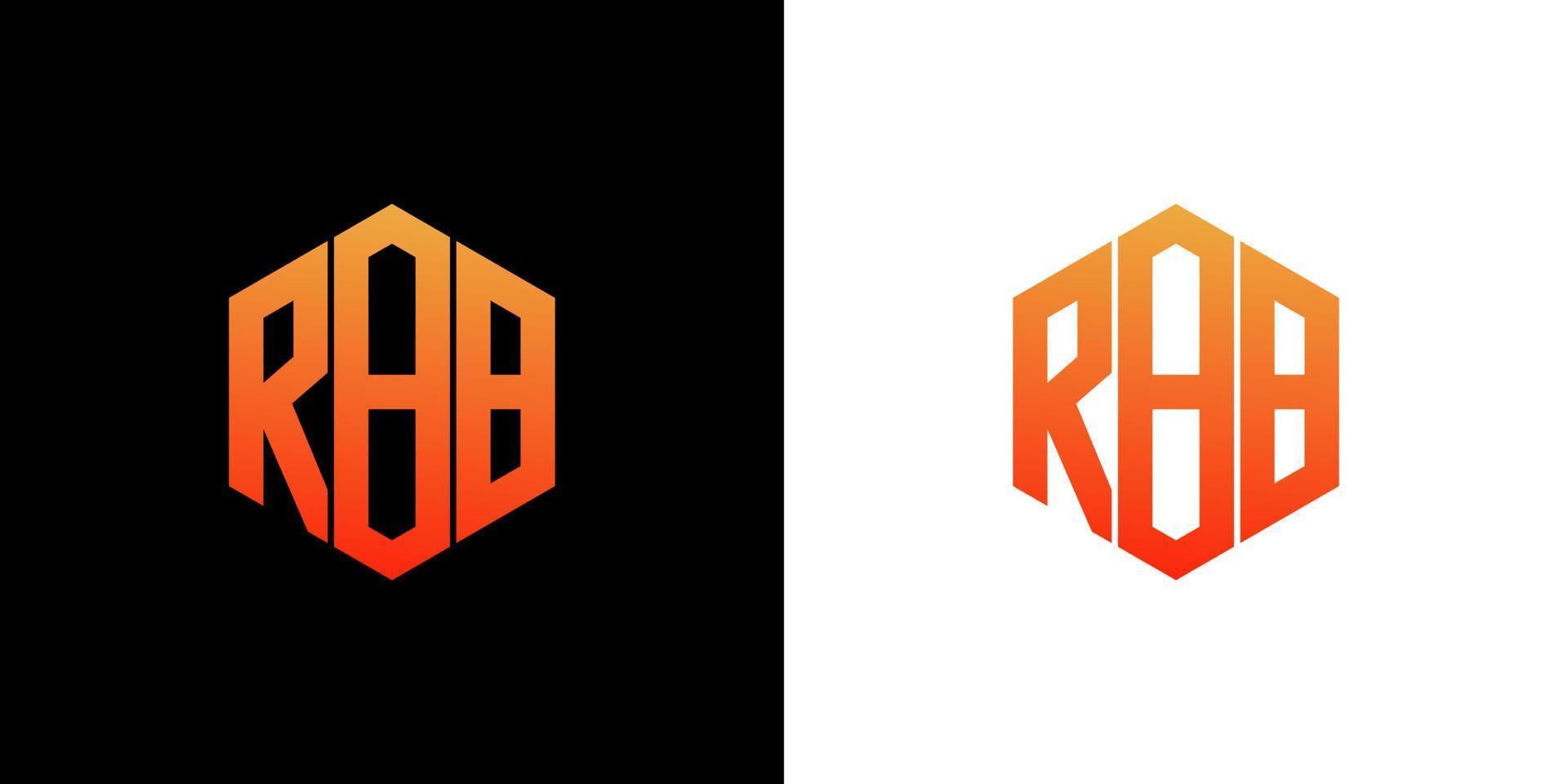 rbb brief logo ontwerp veelhoek monogram vector pictogrammalplaatje