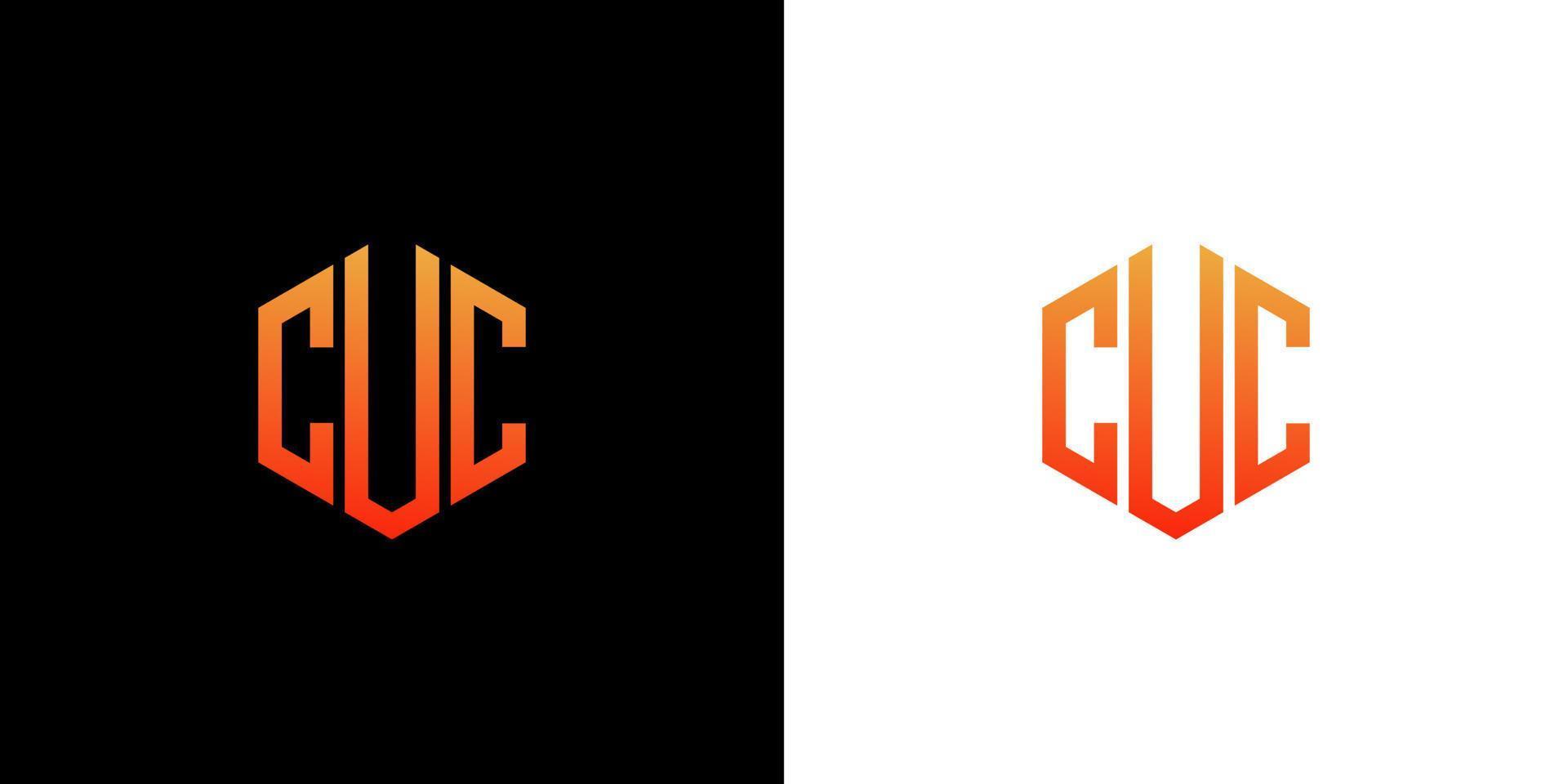 cuc brief logo ontwerp veelhoek monogram vector pictogrammalplaatje