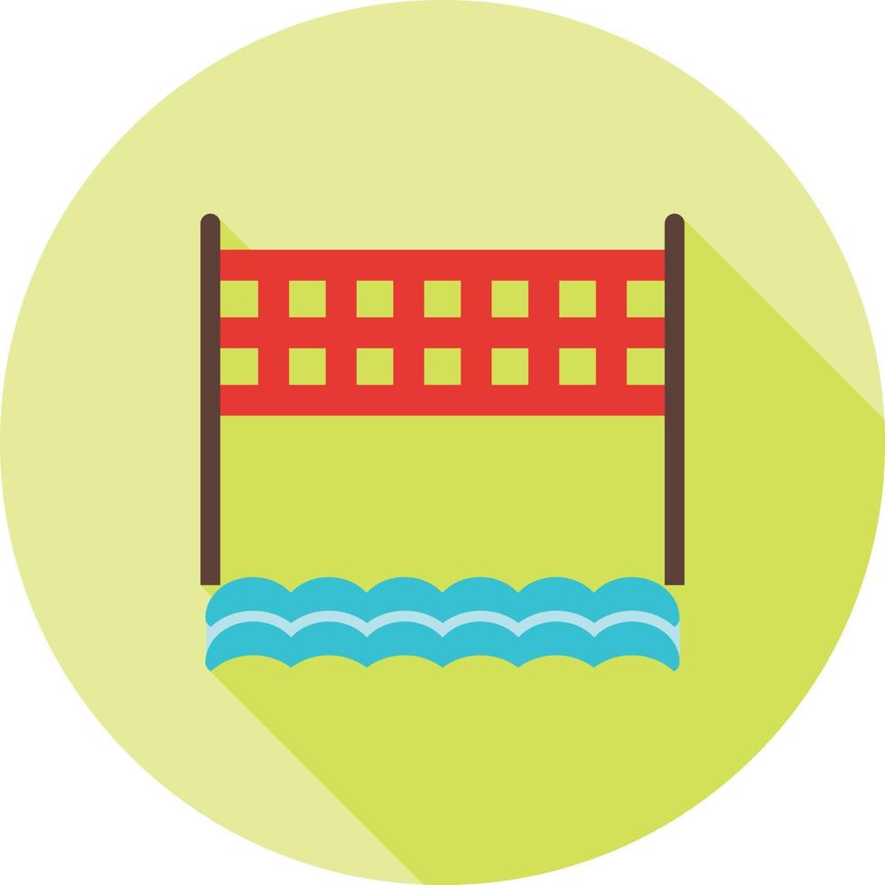 water sport- vlak lang schaduw icoon vector