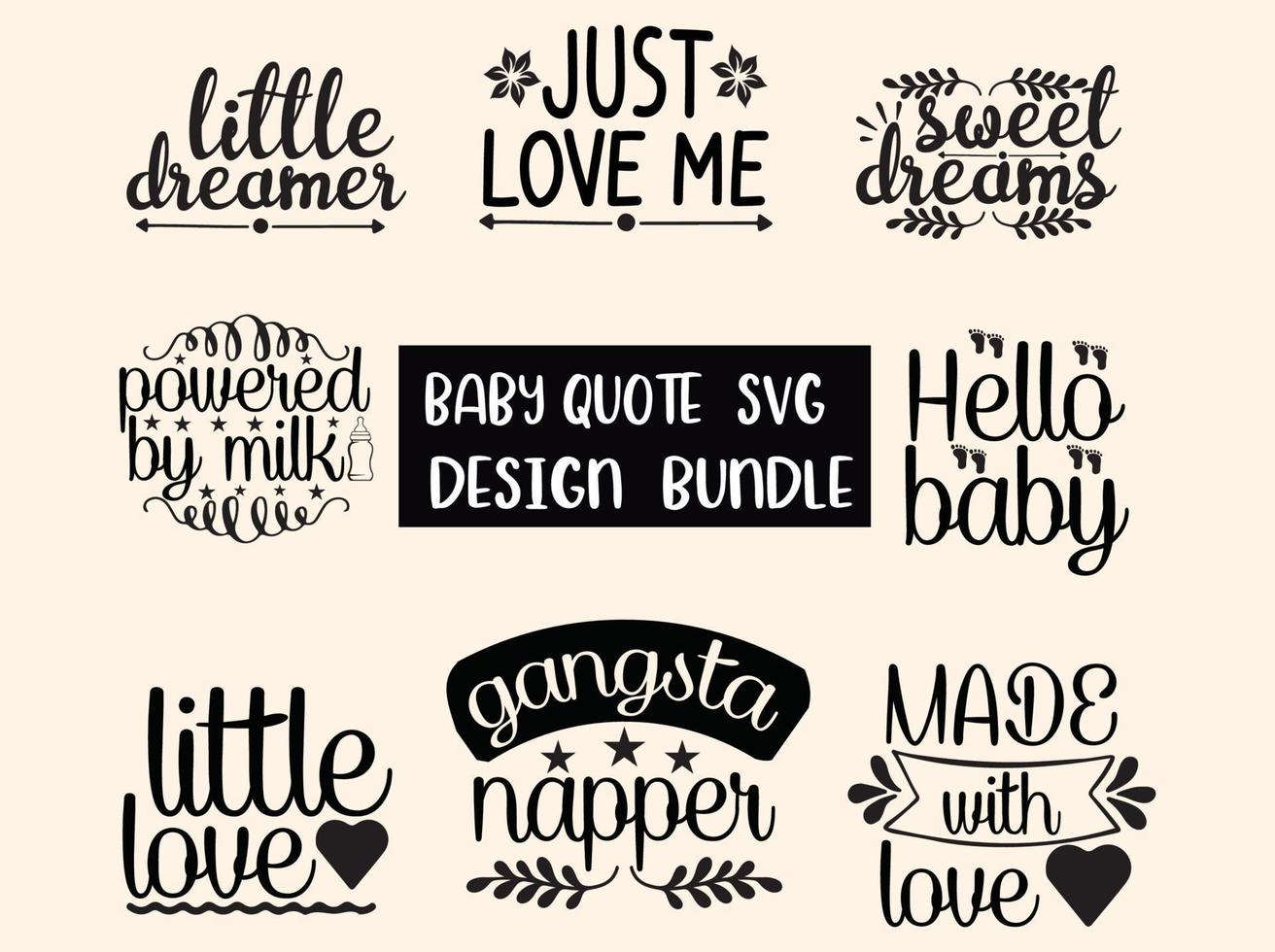 baby SVG ontwerp bundel vector