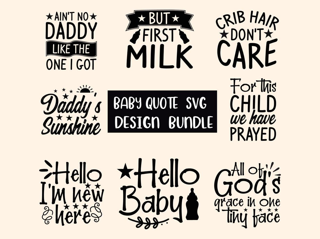 baby SVG ontwerp bundel vector