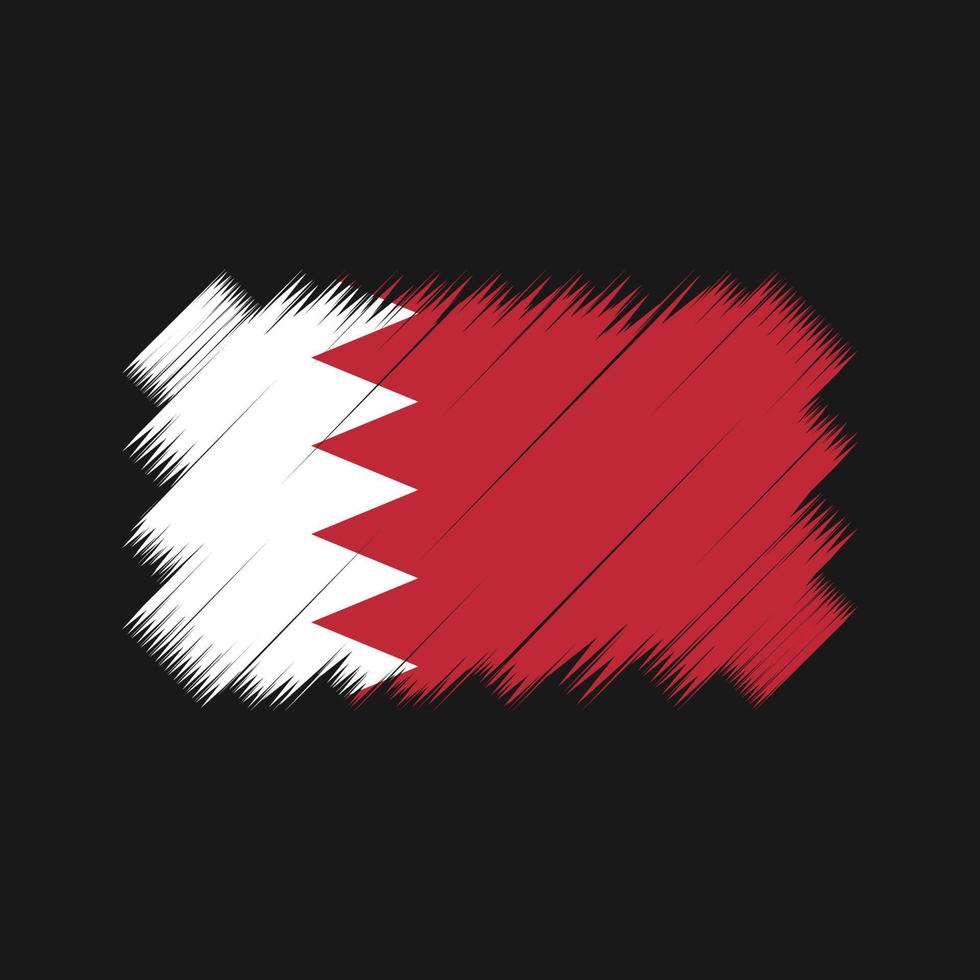 bahrein vlag borstel vector. nationale vlag vector