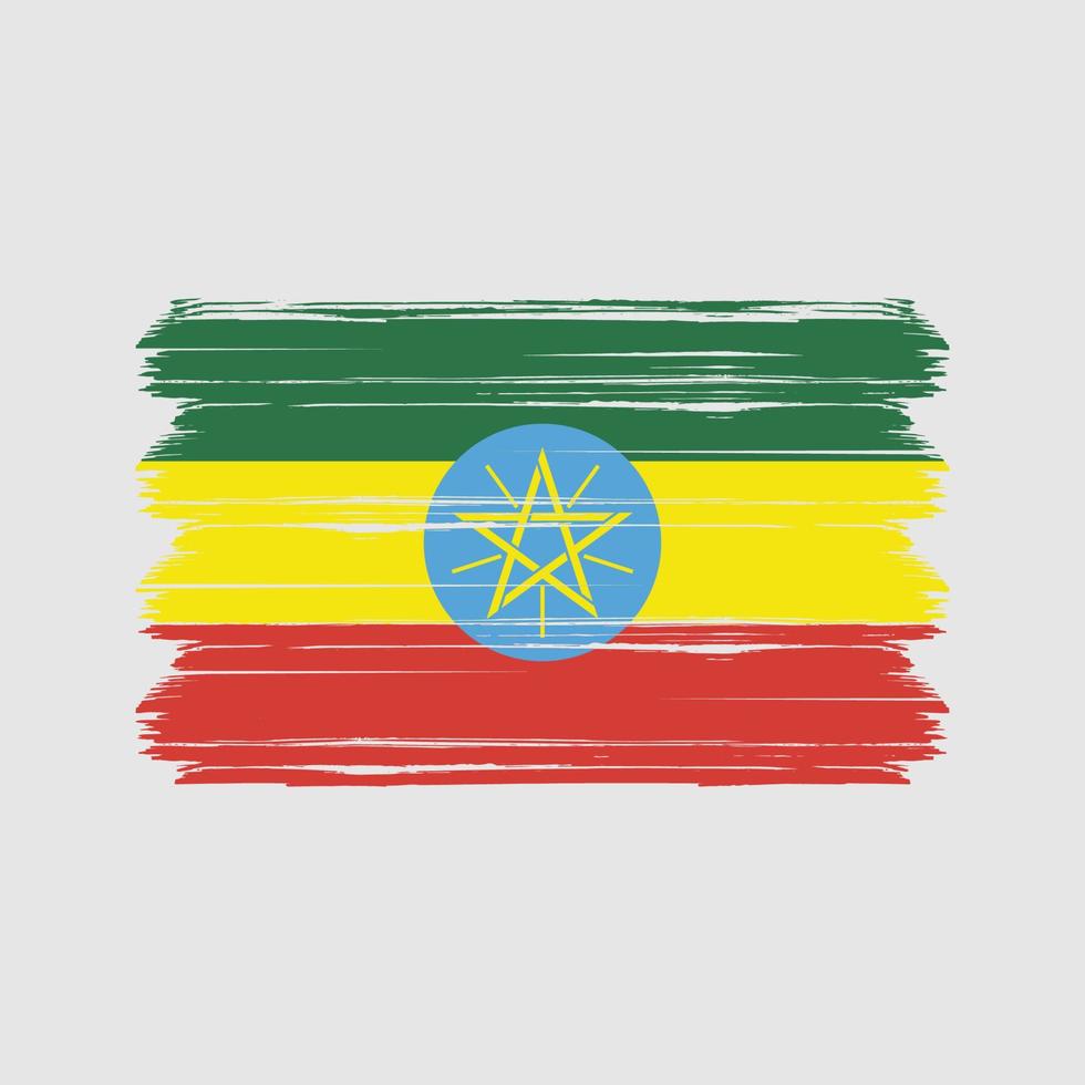 Ethiopië vlag vector. nationale vlag vector