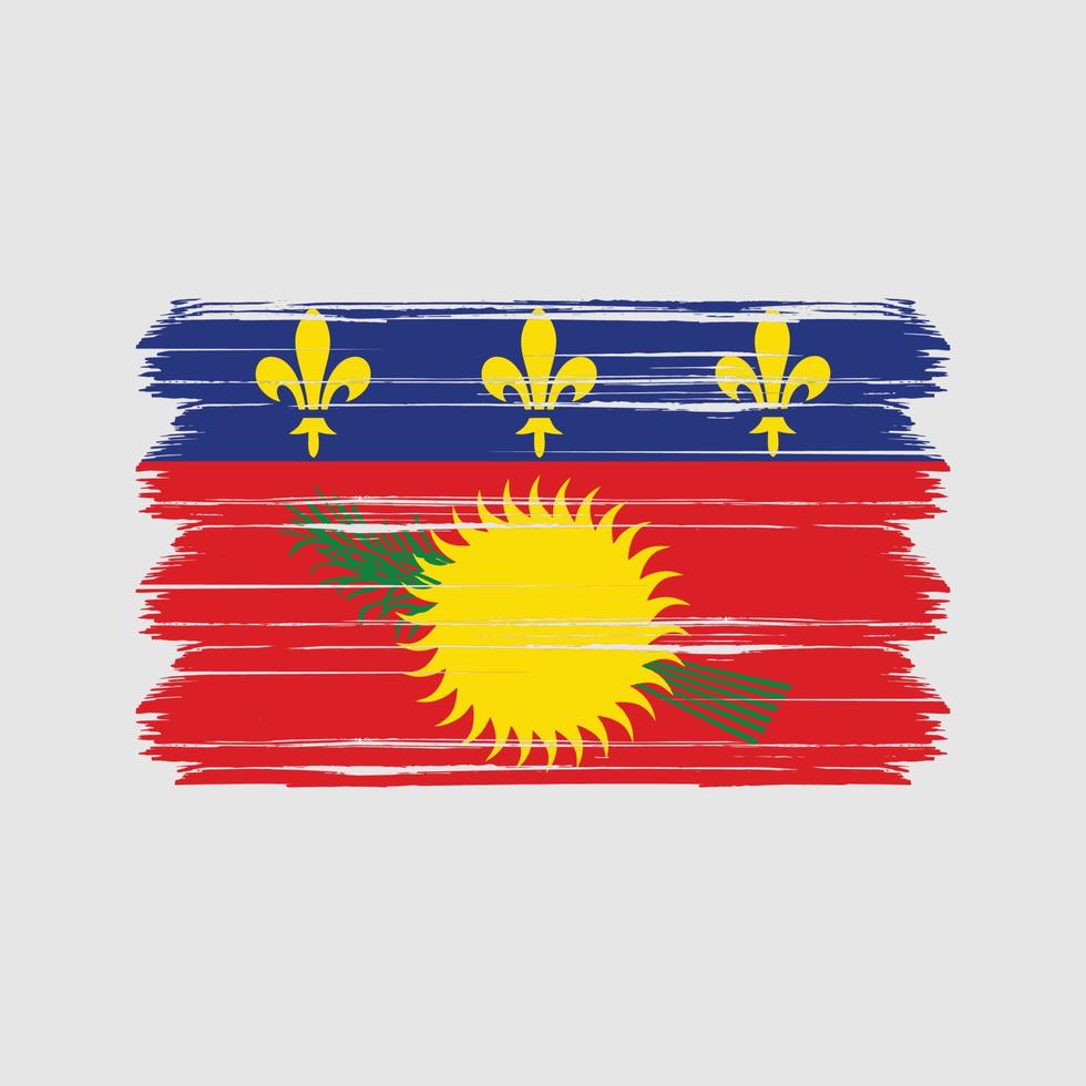 guadeloupe vlag vector. nationale vlag vector