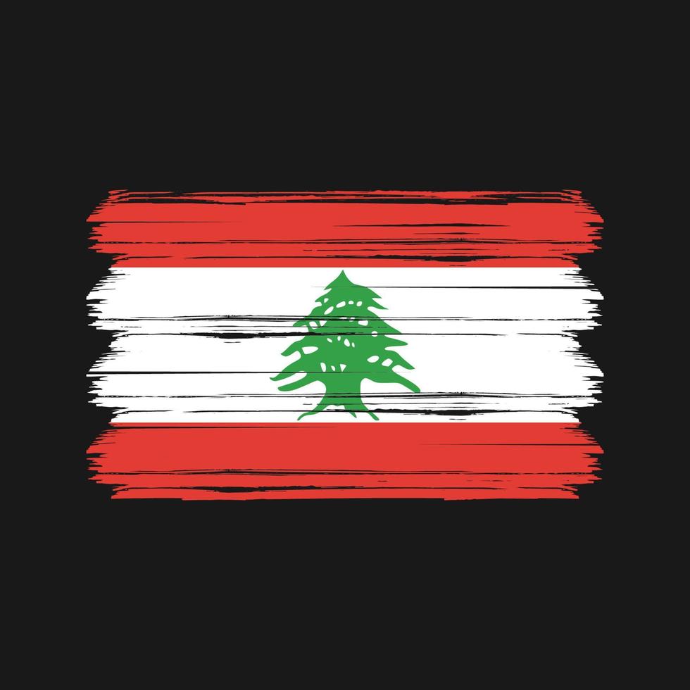 Libanon vlag vector. nationale vlag vector