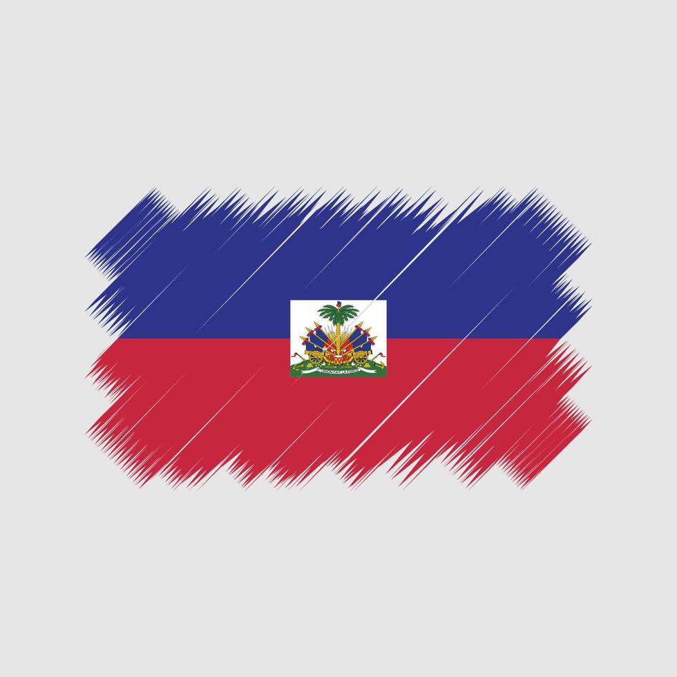 Haïti vlag borstel vector. nationale vlag vector