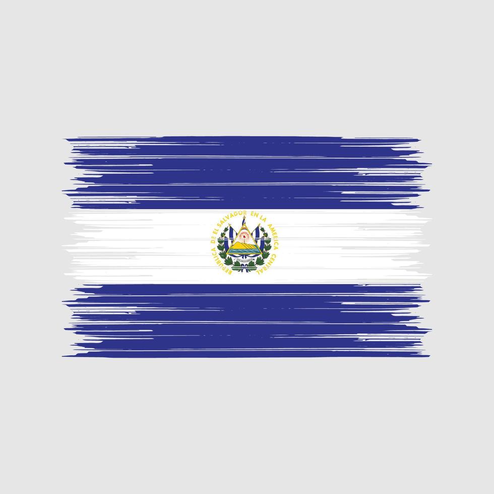 el salvador vlagborstel. nationale vlag vector