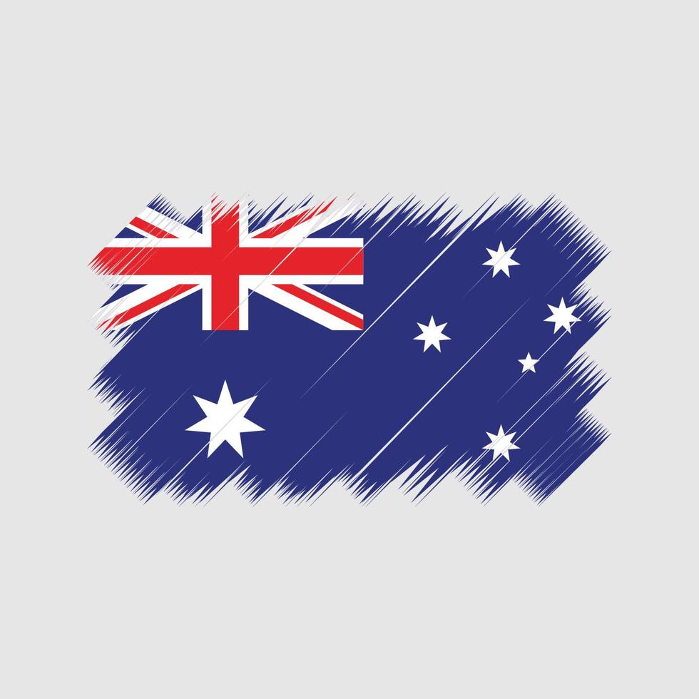 Australië vlag borstel vector. nationale vlag vector