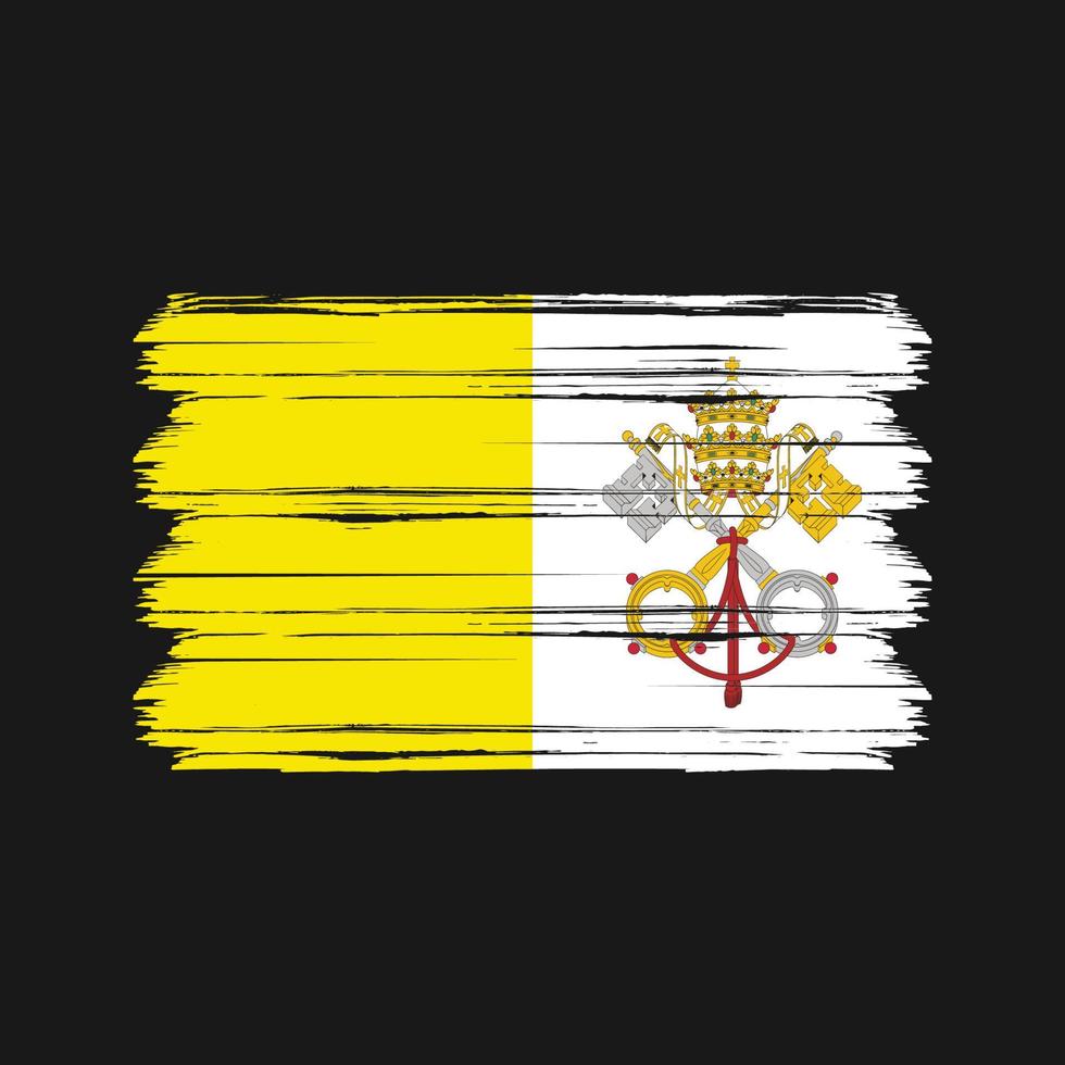 vaticaanse vlag vector. nationale vlag vector