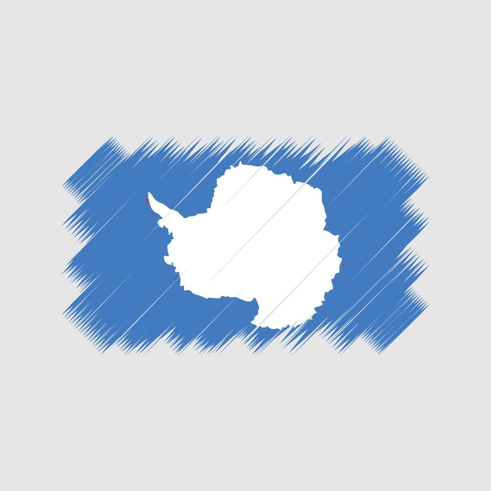 antarctica vlag borstel vector. nationale vlag vector