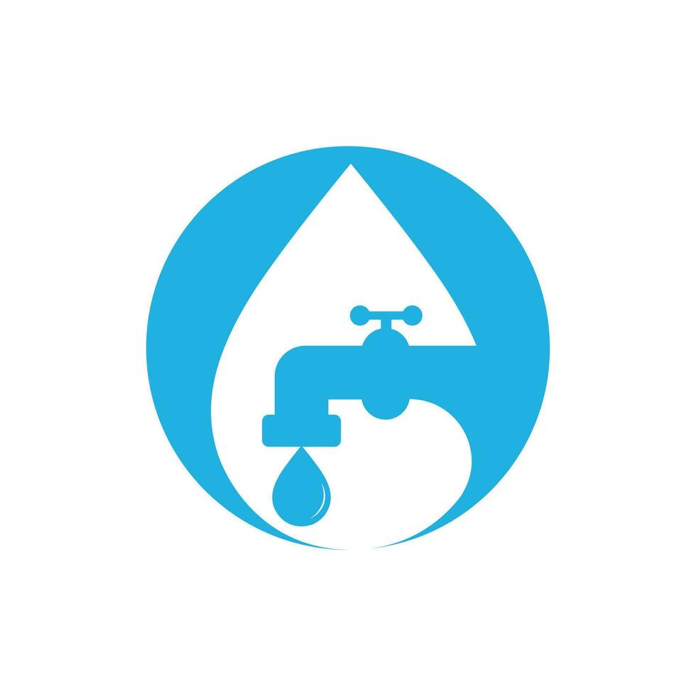 loodgieter vector logo ontwerp bedrijf sjabloon. illustratie van kraan loodgieter logo ontwerp sjabloon.