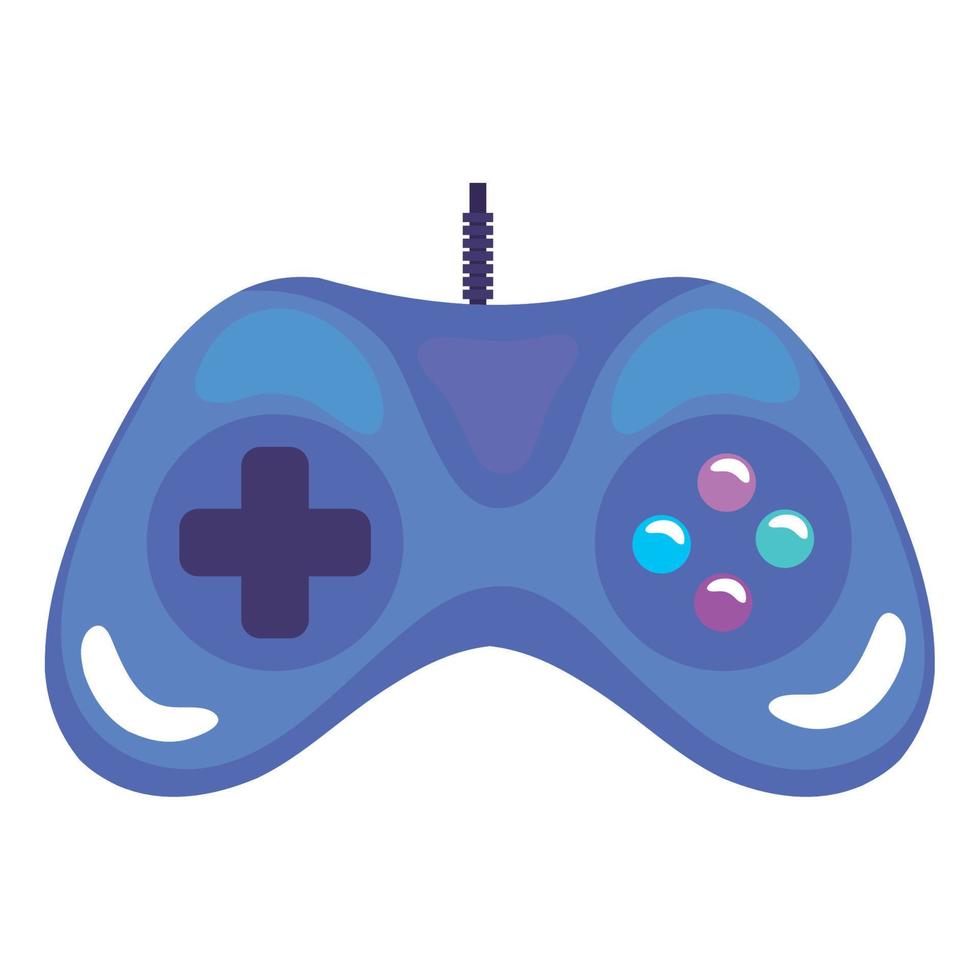 blauwe moderne videogamebesturing vector