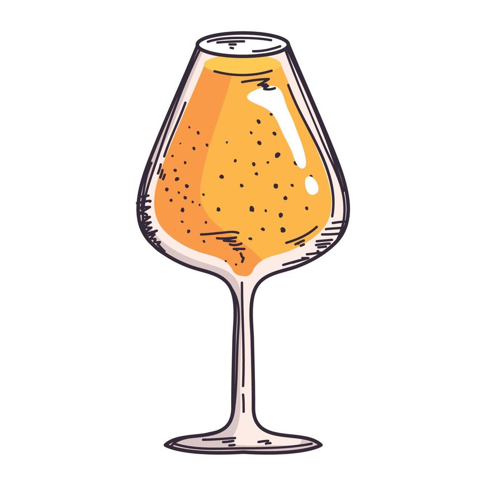 oranje cocktail kop vector