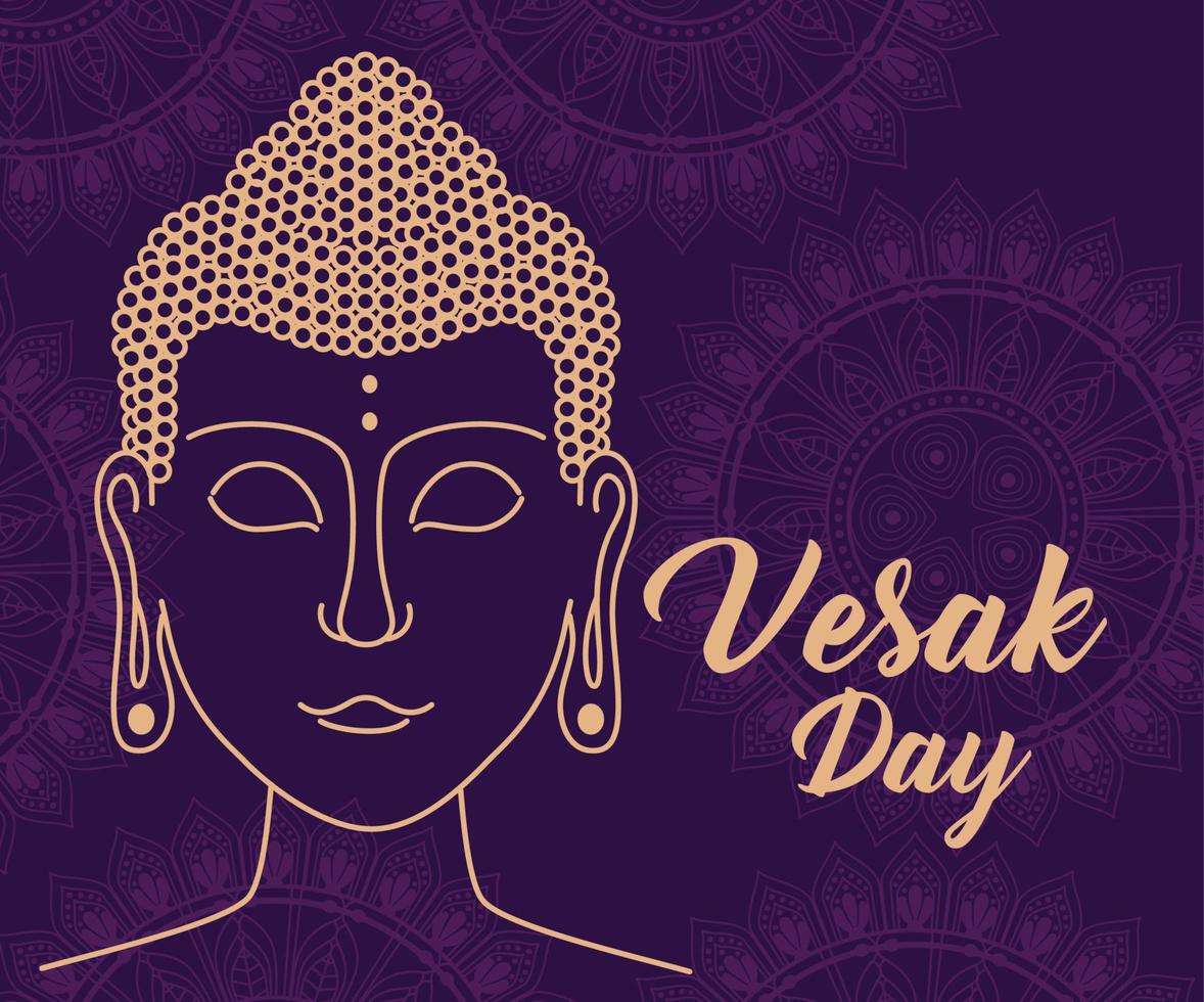 vesak dag kaart vector