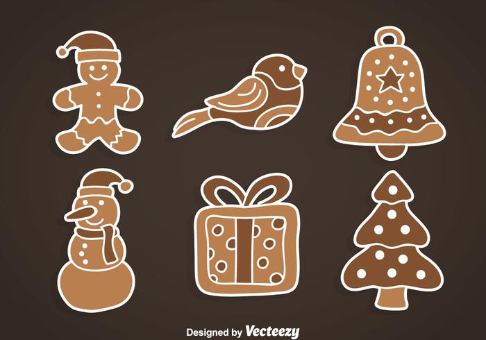 Kerstmis Gingerbread Collection vector