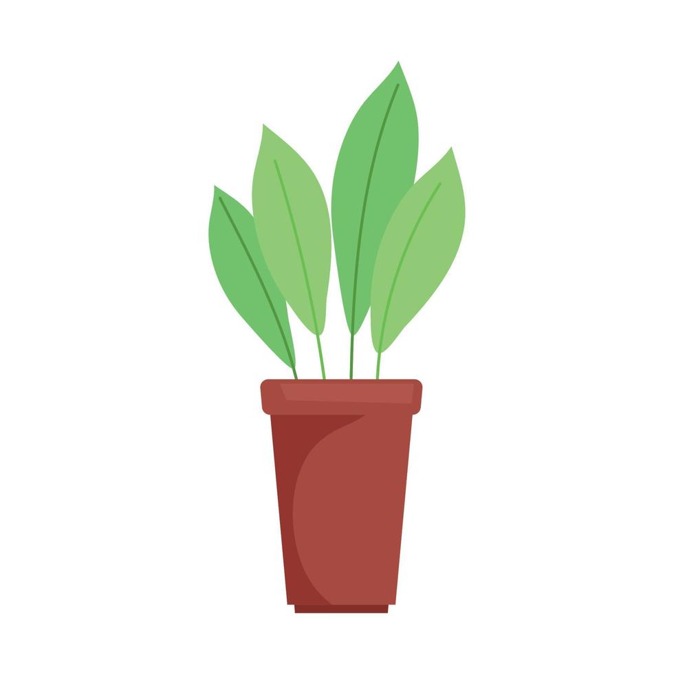 kamerplant in rood pot vector