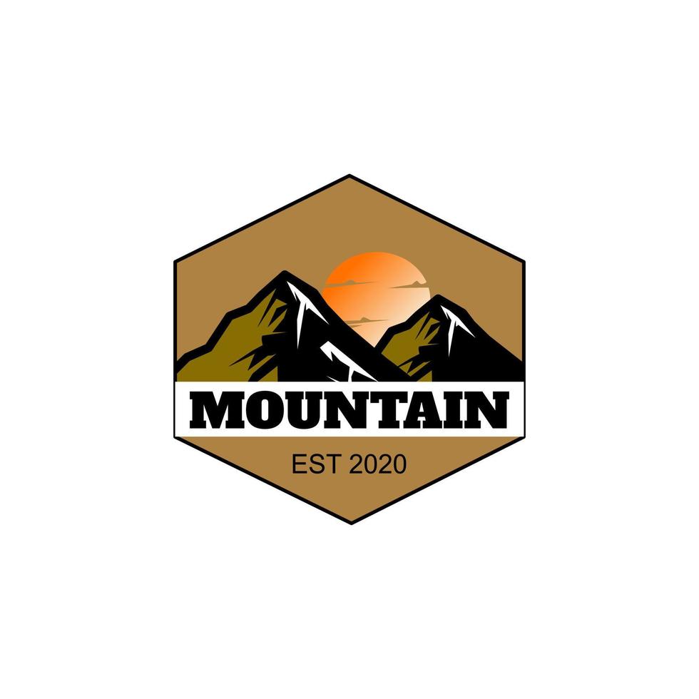 insigne logo berg vector