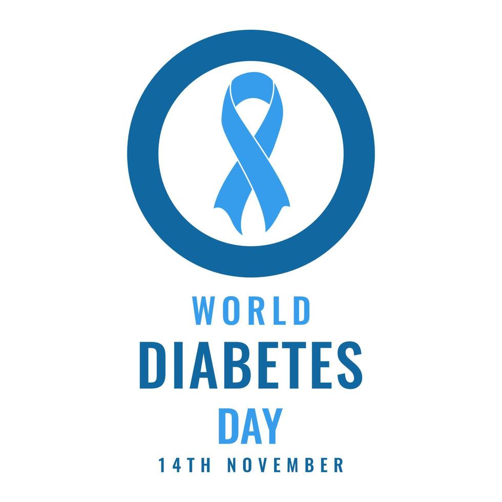 wereld diabetes dag bewustzijn vector illustratie, t-shirt poster banier ontwerp