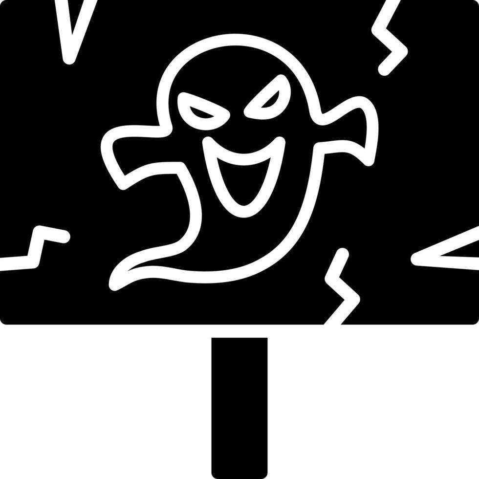 sinus bord glyph icoon vector