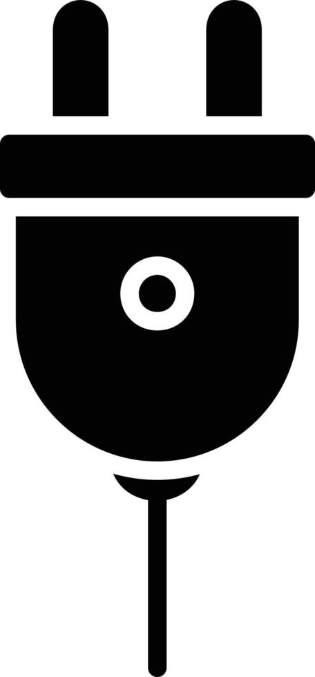 plug glyph-pictogram vector