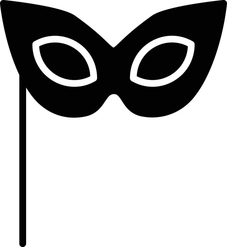 verjaardag masker glyph icoon vector