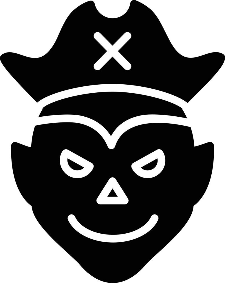 monster glyph icoon vector