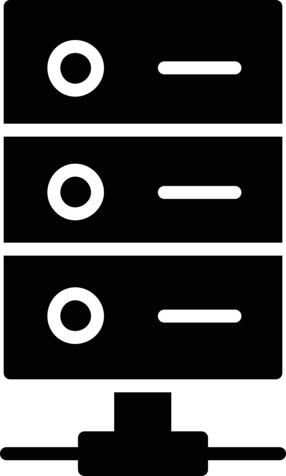 server glyph-pictogram vector