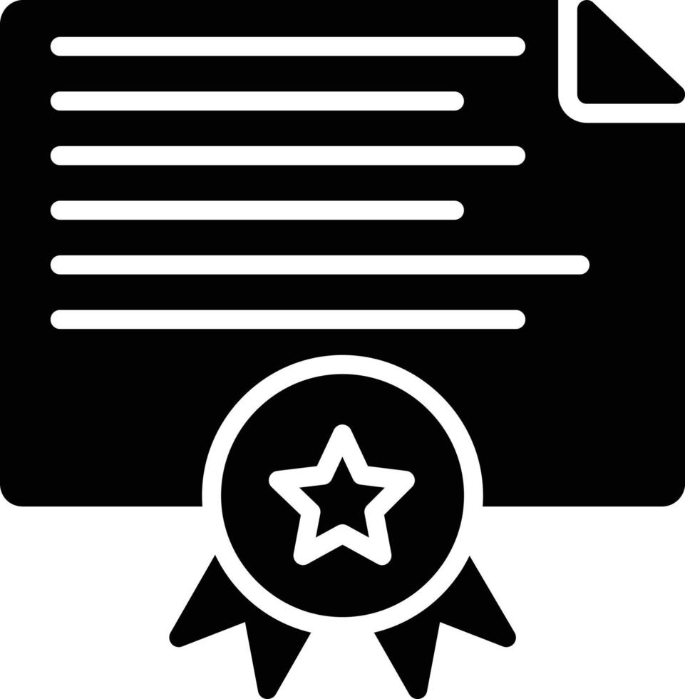 diploma glyph-pictogram vector