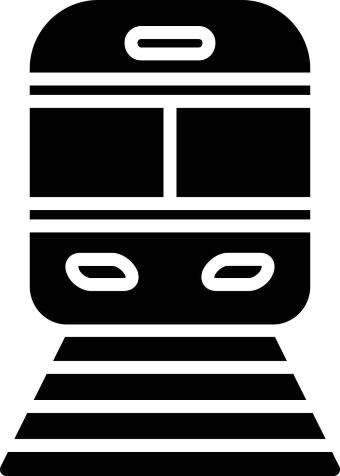 trein glyph icoon vector