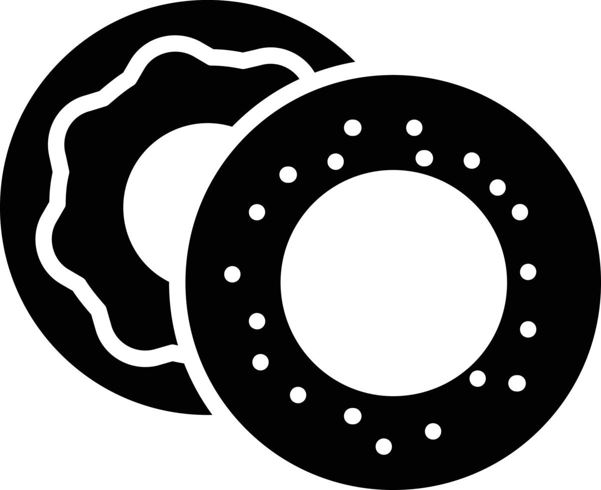 bagel glyph icoon vector