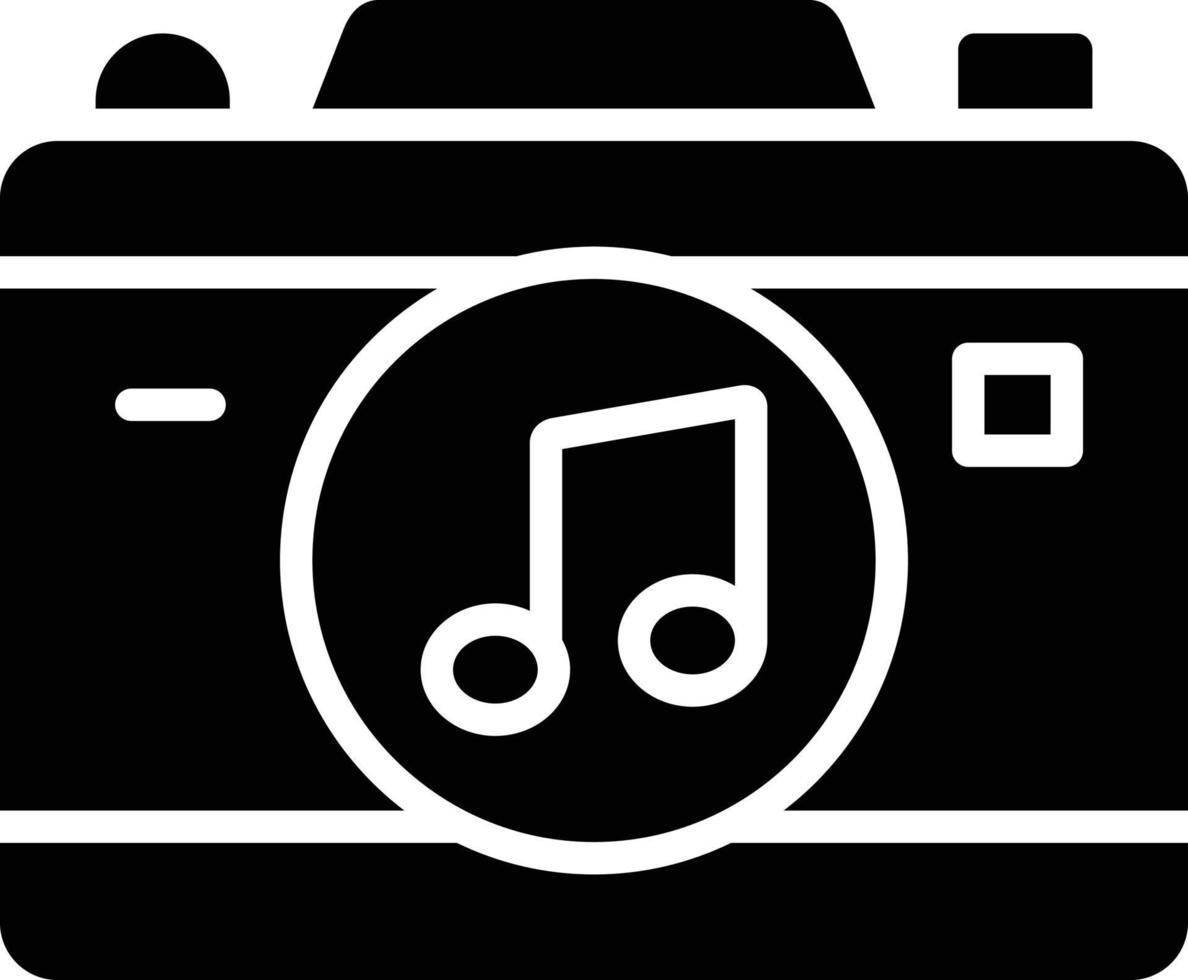 muziek glyph icoon vector