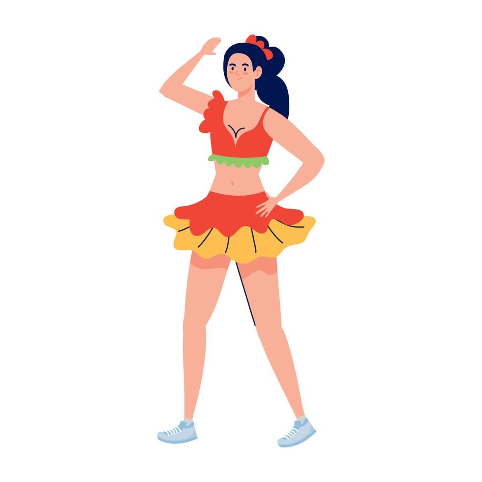 braziliaans vrouw danser vector