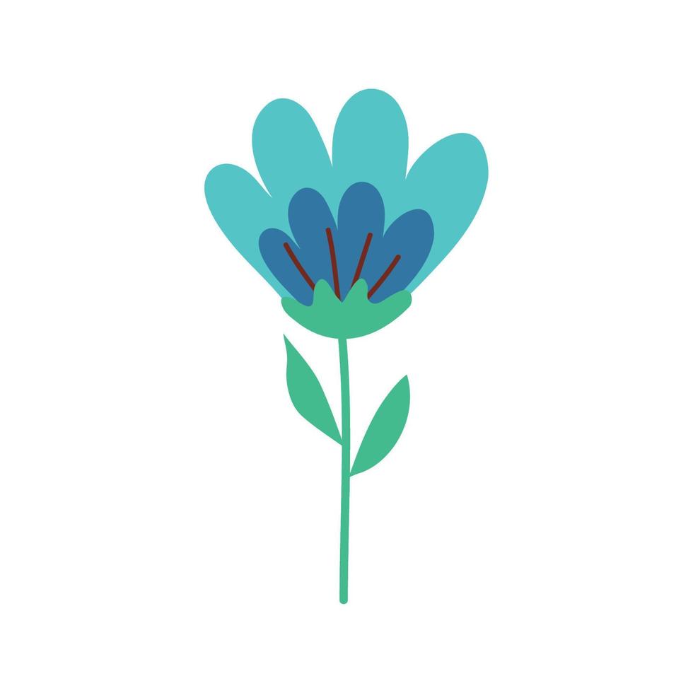 blauw roos bloem tuin vector
