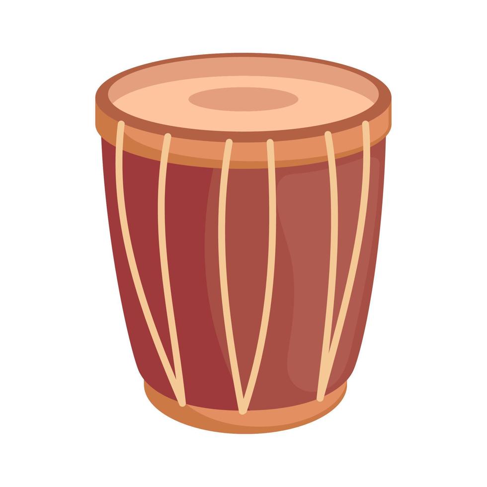 houten trommel musical instrument vector