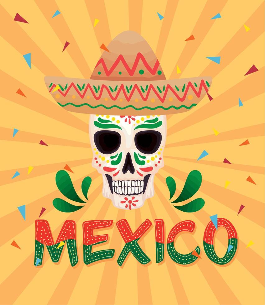 Mexicaans viering ansichtkaart vector