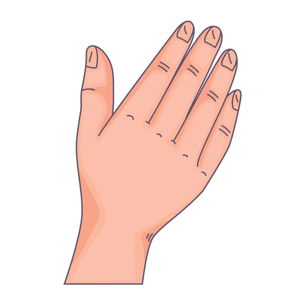 hand menselijk salueren vector